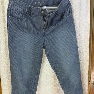 platinum train conductor jeans, Y2K unique, striped,retro, Thomas the train,